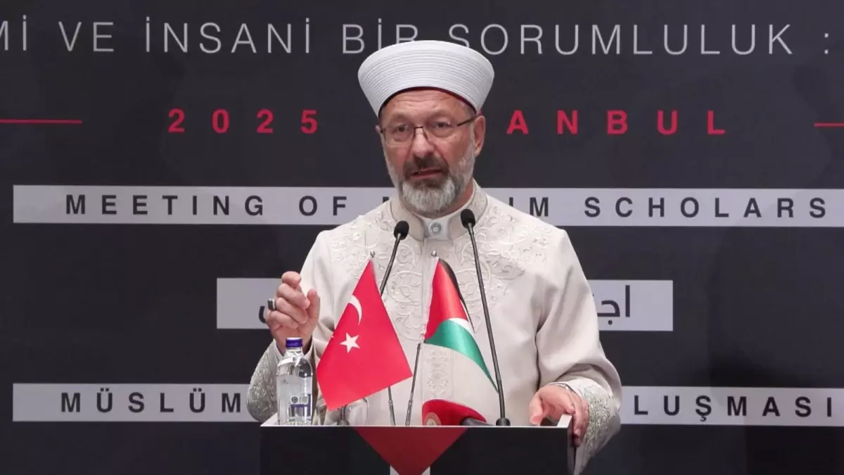 Diyanet İşleri Başkanı Erbaş’tan Gazze İçin Birlik Çağrısı