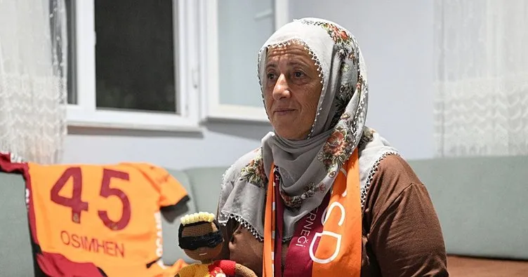 Kayserili Neslihan teyze Osimhen ile bir araya geldi