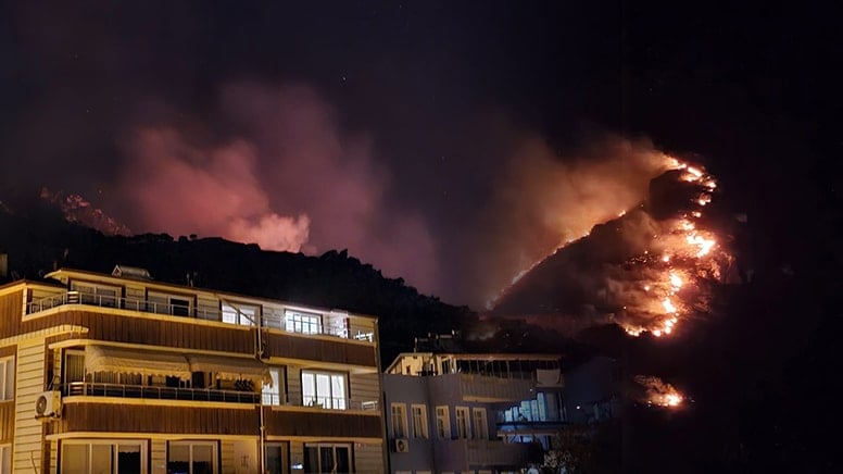 İstanbul ve Balıkesir’de orman yangını! Alevler yerleşim yerlerine ilerliyor…