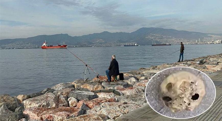 Balık tutarken dehşeti yaşadı! Oltasına insan kafatası takıldı