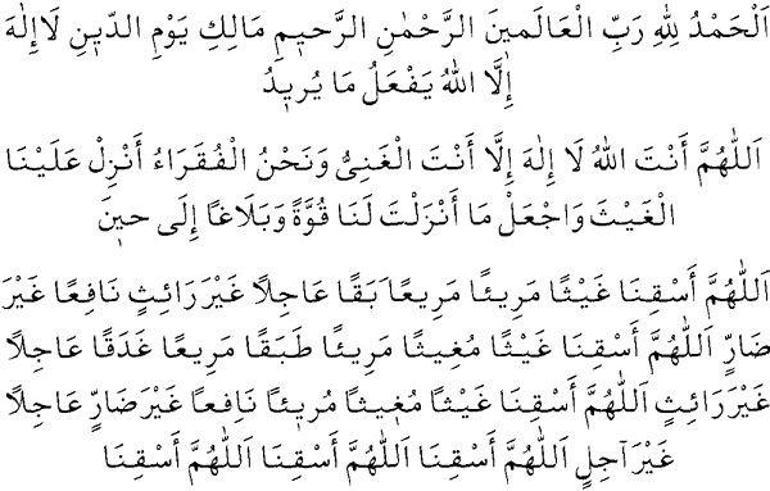 Yağmur duası Türkçe ve Arapça okunuşu, anlamı: Yağmur duası nasıl yapılır