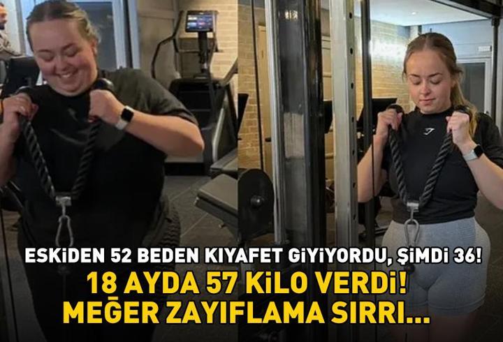 18 ayda 57 kilo verdi! 52 bedenden 36 bedene inen genç kadının zayıflama sırrı bakın neymiş! ‘HAYATIM TAMAMEN DEĞİŞTİ’