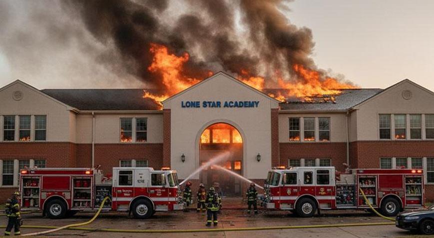Yapay zeka ile yapılan yangın fotoğrafı, okulda paniğe neden oldu