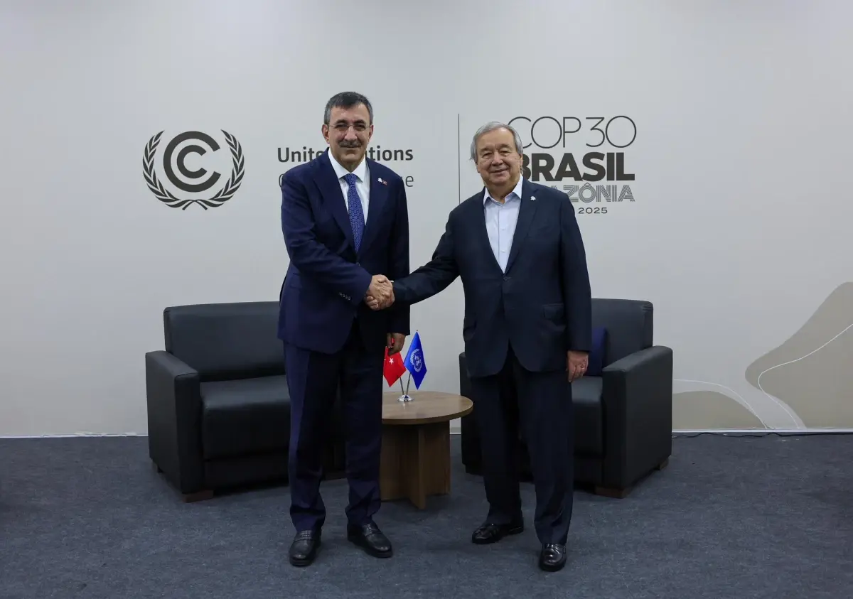 Cevdet Yılmaz, BM Genel Sekreteri Antonio Guterres ile Görüştü