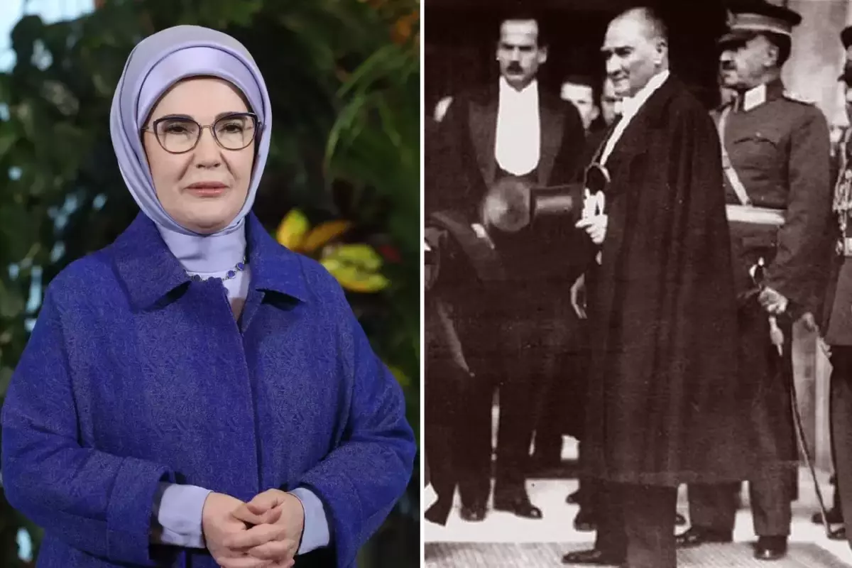 Emine Erdoğan, Mustafa Kemal Atatürk’ü andı; herkes kullandığı kelimenin anlamını aratıyor