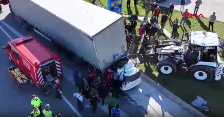 Sinop’ta korkunç kaza! Otomobil TIR’a arkadan çarptı: Öğretmen hayatını kaybetti