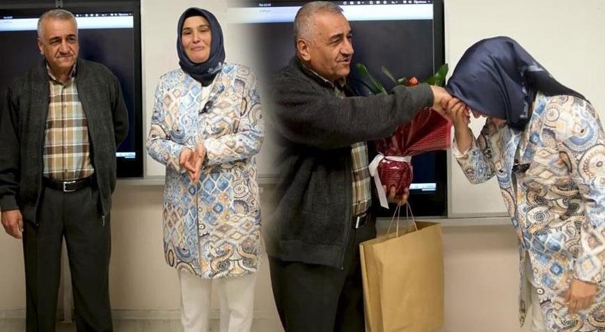 Tam 27 yıl sonra! Mezun olduğu sırada öğretmeninin karşısına çıktı: ‘Benim için çok anlamlıydı’