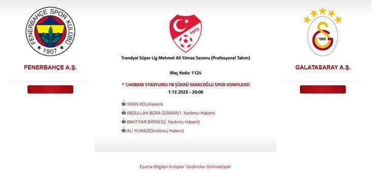 FENERBAHÇE GALATASARAY MAÇ KANALI VE SAATİ: FB GS Derbisi Hangi Kanalda, Saat Kaçta, Ne Zaman Osimhen ve Ederson Oynayacak Mı