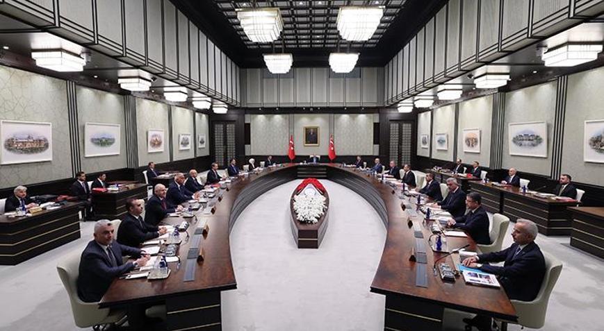 Cumhurbaşkanı Erdoğan başkanlığında toplanan kritik Kabine sona erdi