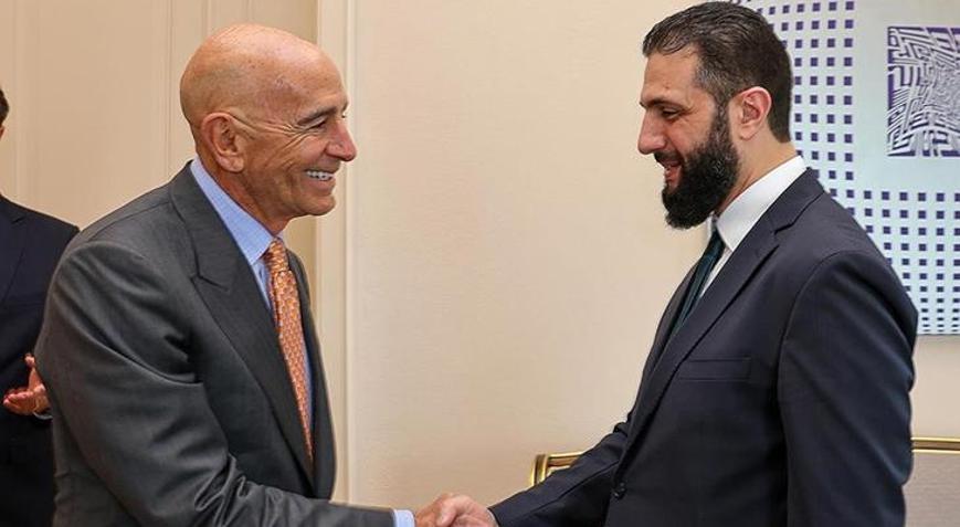 Suriye Cumhurbaşkanı Şara, ABD’nin Suriye Özel Temsilcisi Barrack’ı kabul etti