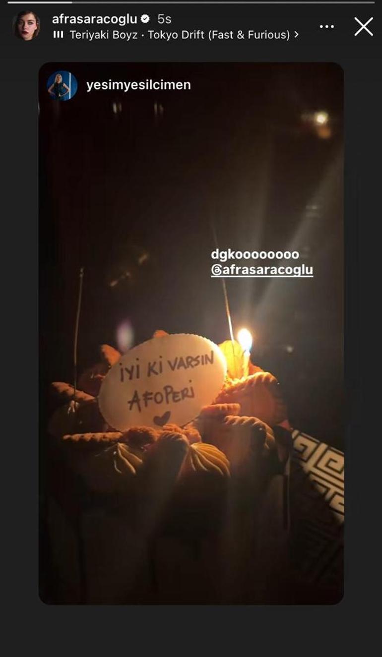 Afra Saraçoğlu’na doğum günü sürprizi! Arkadaşının taktığı lakap dikkat çekti