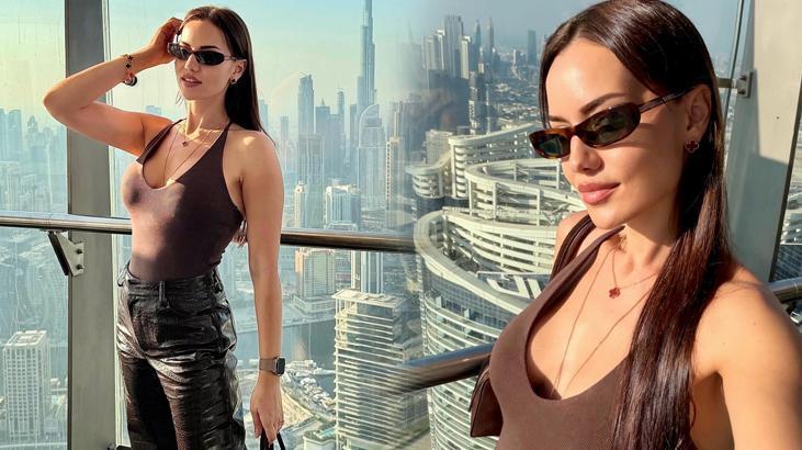 Yeni durağı Dubai oldu! Fahriye Evcen pozlarıyla Instagram’ı salladı