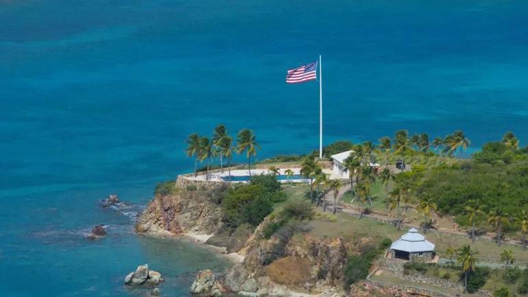 SON DAKİKA: Jeffrey Epsteinin sır adasından ilk görüntüler...