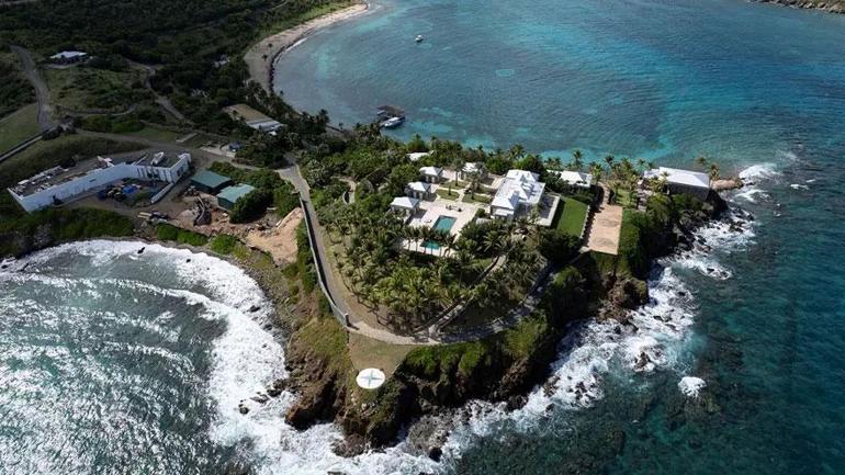 SON DAKİKA: Jeffrey Epsteinin sır adasından ilk görüntüler...