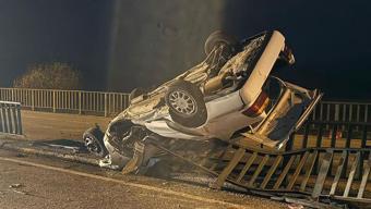 Afyonkarahisarda akılalmaz kaza: 1 ölü, 3 yaralı