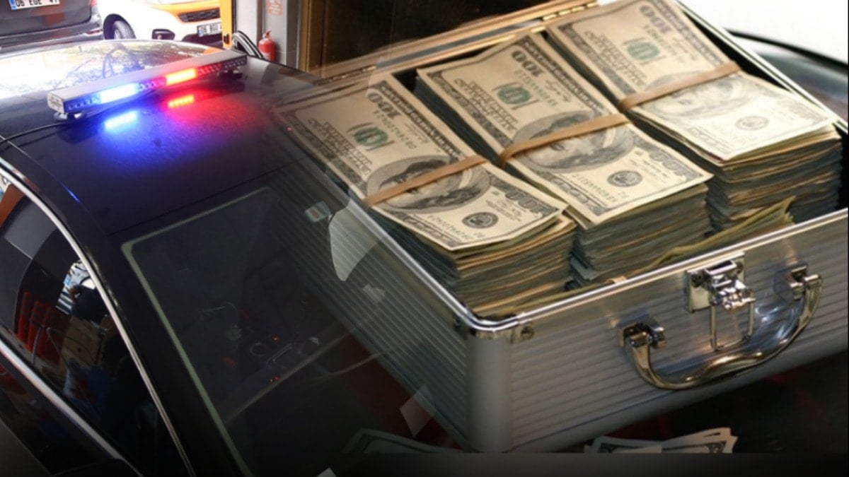 Emniyet müdürünün çakarlı aracıyla girdiği benzinlikte, binlerce dolar rüşvet alırken yakalandı