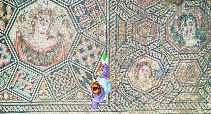 İznik’teki mozaik için çalışma sürüyor… Kanalizasyon kazısından çıktı