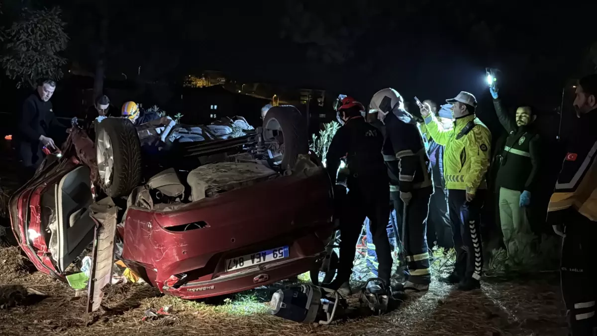Karabük’te otomobil, refüjdeki ağaca çarpıp ters döndü: 1 ölü