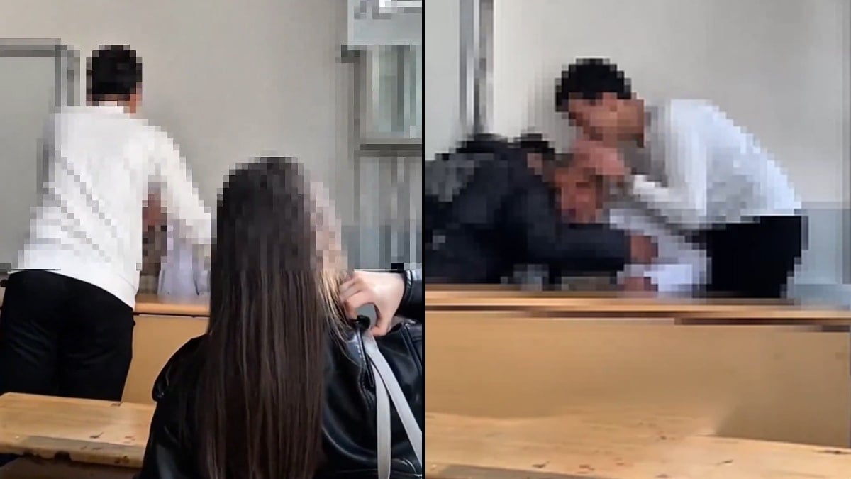 Ankara’da lisede skandal görüntüler! Öğretmene yapılanlar izleyenleri bile utandırdı