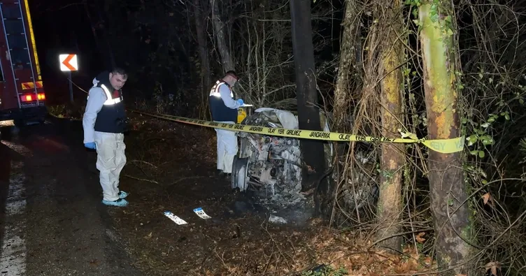 Safranbolu’da feci kaza: Sürücü araçta yanarak hayatını kaybetti!