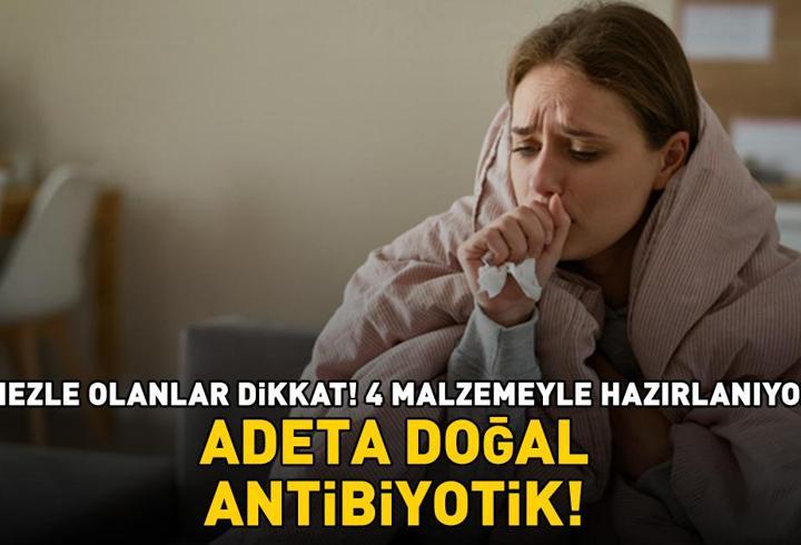 NEZLE OLANLAR DİKKAT! 4 malzemeyle birkaç dakikada hazırlanıyor! ‘Adeta doğal antibiyotik’
