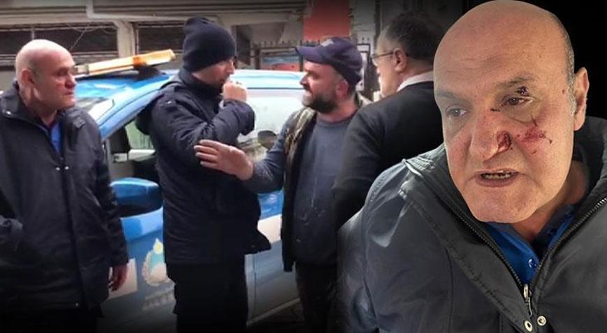 Kaldırım parkı kavgası! Zabıta memuruna yumruklu saldırı: Hastanelik oldu