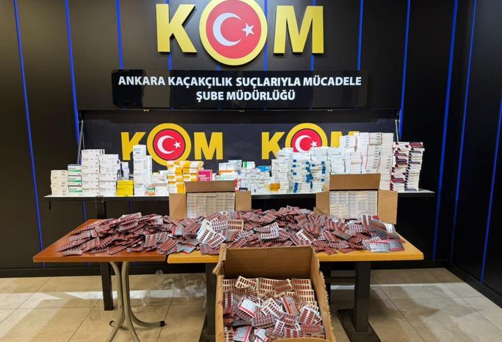 Ankara’da 15 milyon lira değerinde kaçak ilaç ele geçirildi