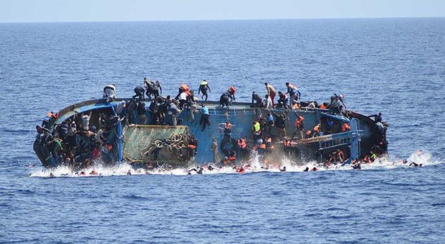 Libya açıklarında göçmen teknesi alabora oldu! 53 kişi kayıp