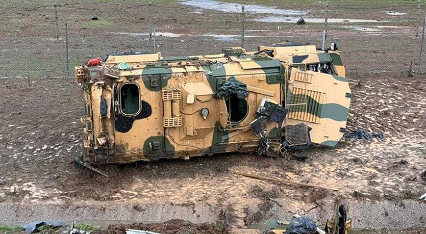 Gaziantep’te askeri araç şarampole devrildi! 10 yaralı