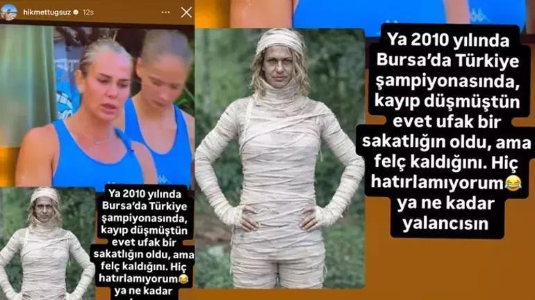 Hikmet Tuğsuz, Survivor Nagihanı hedef aldı: Ya ne kadar yalancısın
