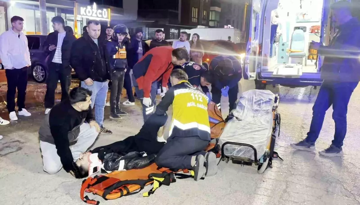 Aksaray’da otomobil ile motosiklet çarpıştı, sürücü ağır yaralı