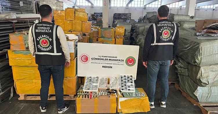Mersin’de kaçakcılık operasyonu: 116 bin saat ele geçirildi!