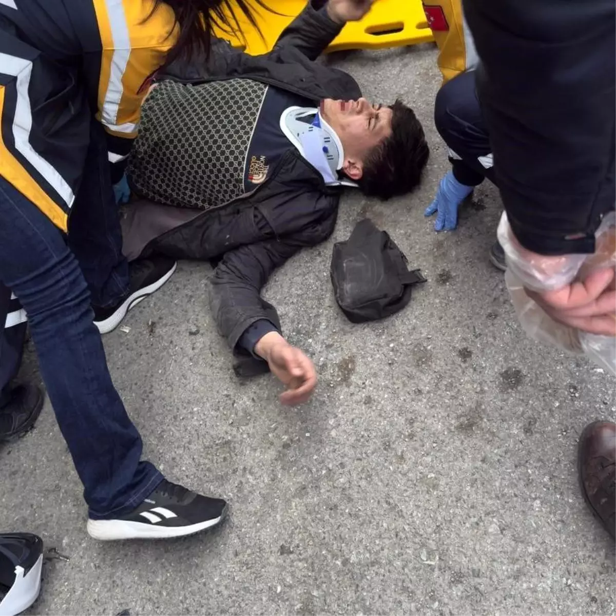 Samsun’da otomobil ile motosiklet çarpıştı: 2 yaralı