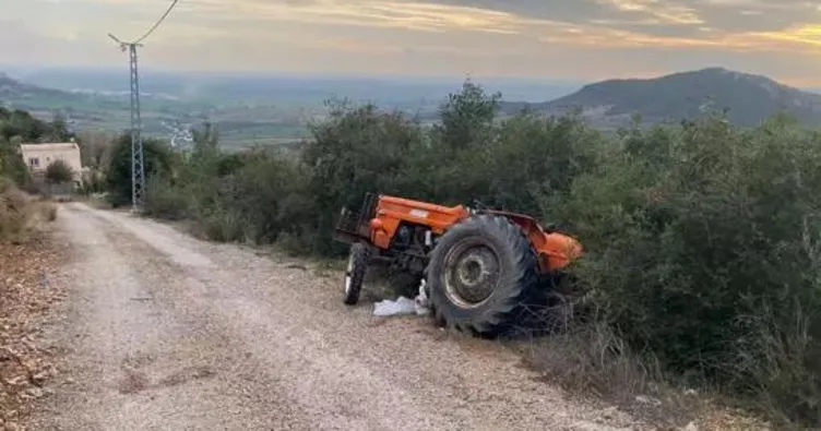 Traktör sürücüsünün acı ölümü