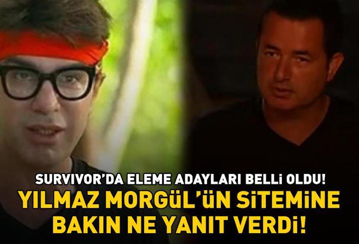 Survivor’da eleme adayları belli oldu! Yılmaz Morgül’ün sitemine Acun Ilıcalı’dan bakın ne yanıt geldi!