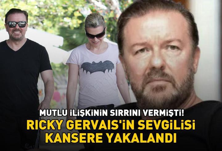 MUTLU İLİŞKİNİN SIRRINI VERMİŞTİ! Ricky Gervais’in hayat arkadaşı kansere yakalandı! ‘After Life’ dizisini hatırlattı