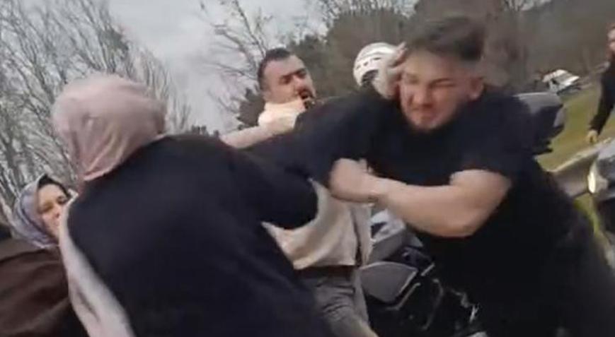 Ümraniye’de trafikte yumruklar konuştu! Yol verme tartışması kavgaya dönüştü