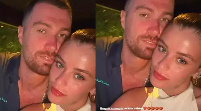 Londrada romantik pozlar Seda Sayanın oğlu Oğulcan Engin, sevgilisi İlayda Alişan ile aşka geldi