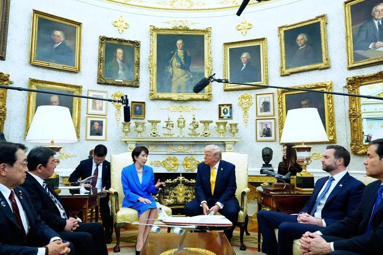 Trumptan İrana kara harekatı iddialarına yanıt Japon heyetine yaptığı espri gündeme oturdu