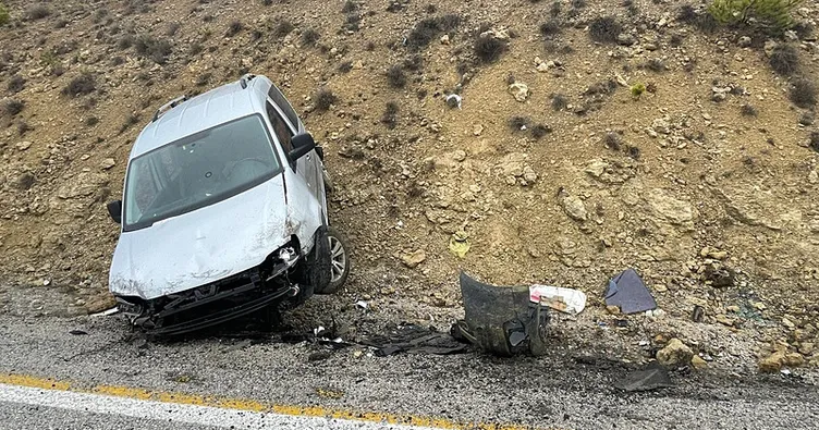 Karaman’da hafif ticari araç şarampole savruldu: 1 kişi yaralandı!