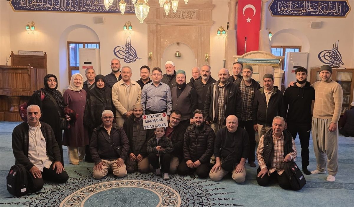 Marmaris’te şevval umresi kafilesi dualarla uğurlandı