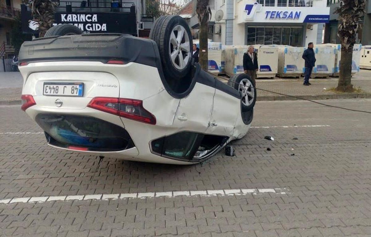 Marmaris’te takla atan otomobil sürücüsünün kanında yüksek alkol çıktı