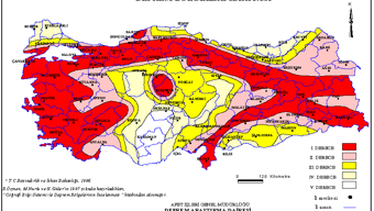 Türkiye fay hattı haritası 2024 Birinci, ikinci, üçüncü derece riskli yerler ve az riskli yerler nereler