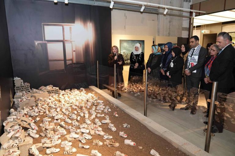 Filistin’e destek için “Sessiz Ayakkabılar” sergisi