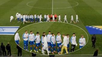 Bosna Hersekin genç yıldızları, İsrailli oyuncuların elini sıkmadı