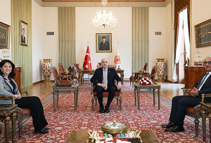 Son dakika… TBMM Başkanı Kurtulmuş, DEM Parti’li Buldan ve Sancar’ı kabul etti