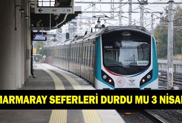 MARMARAY SEFERLERİ DURDU MU? 3 Nisan Marmaray Göztepe durağında ne oldu? Marmaray X hesabından açıklama