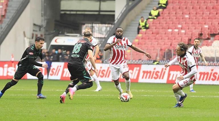 Samsunspor ile Konyaspor, gollü maçta yenişemedi