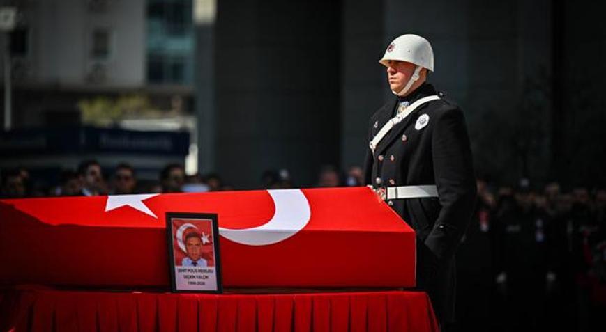 İstanbul’da trafik kazasında şehit olan polis Seçkin Yalçın son yolculuğuna uğurlandı