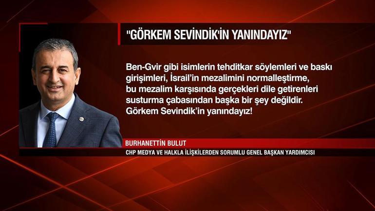 Eşref Rüya oyuncusu Görkem Sevindike destek çığ gibi: İsrailli Bakan Ben-Gvire yönelik tepkiler büyüyor